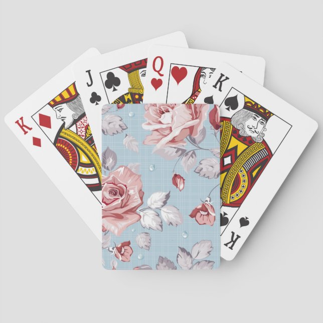 Elegantes Tapetenmuster 2 Spielkarten (Rückseite)
