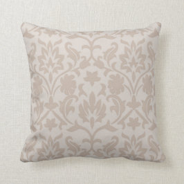 Elegantes Taupe-Damaskus-Design 7 Kissen