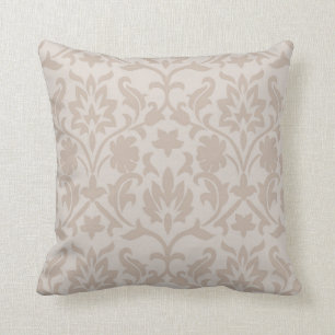 Elegantes Taupe-Damaskus-Design 7 Kissen