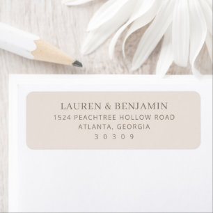 Elegantes Taupe Minimalistisches Typografisch