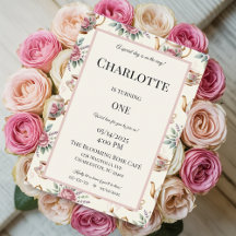 Elegantes Tea Party Geburtstagsfeier Einladung zu 