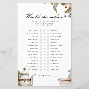 Elegantes Tea Party würde eher Bridal spielen