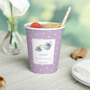 Elegantes Teacups Baby Dusche Tee Party Pappbecher