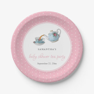 Elegantes Teacups Baby Dusche Tee Party Pappteller