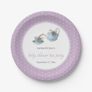 Elegantes Teacups Baby Dusche Tee Party Pappteller