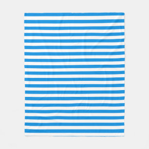 Elegantes Template Trendy Blue White Striping Medi Fleecedecke