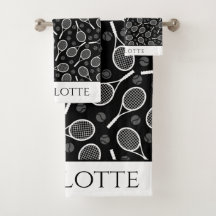 Elegantes Tennis Ball Racket Muster Stilvoll Schwa