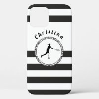 Elegantes Tennis Design Sportthema Girls Name Spaß
