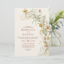 Elegantes Terrakotta- und Beige-Boho-Blumenhochzei