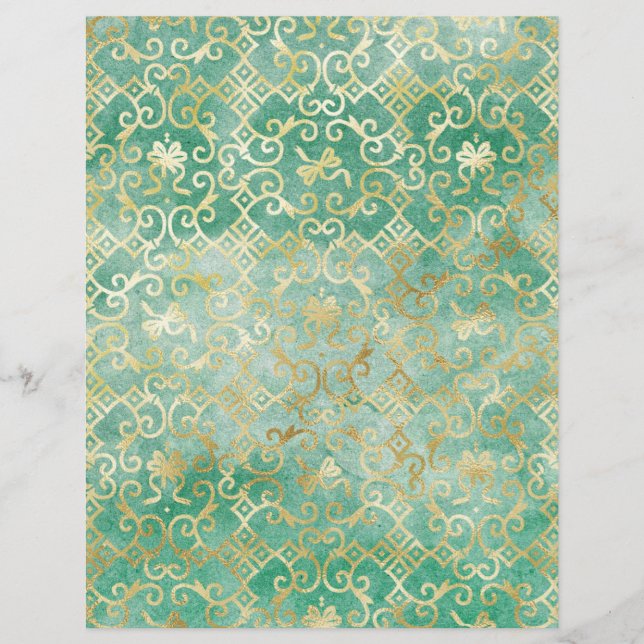 Elegantes Textur-Scrapbook (Vorderseite)