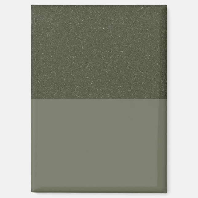 Elegantes Textured Moss Green Magnet - Anpassbar (Vorderseite)