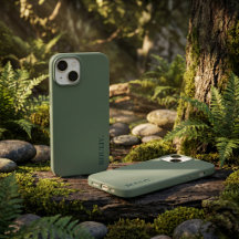 Elegantes Tiefes Waldgrün Minimalistisches ROULIV