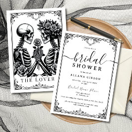 Elegantes Till Death Do us Part Tarot Brautparty Einladung