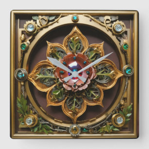⏰ Elegantes Timepiece Delight! Wall-Uhr für Stil Quadratische Wanduhr