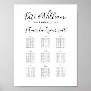 elegantes Tischkonzept Party/Hochzeit Poster