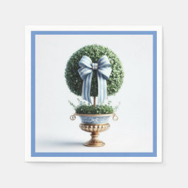 Elegantes Topiary mit Bow Serviette