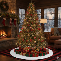 Elegantes Tree Skirt für eine gemütliche Touch