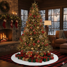 Elegantes Tree Skirt für eine gemütliche Touch Fleece Weihnachtsbaumdecke