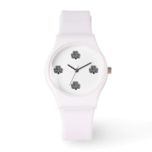 Elegantes trendiges Irish Kleeblatt Armbanduhr