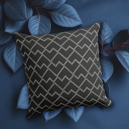 Elegantes, trendiges, schwarz geometrisches Muster Kissen
