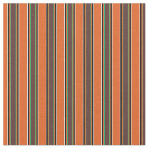 Elegantes trendiges Streifenmuster l Orange Stoff