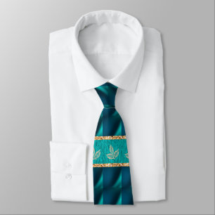 Elegantes Trendiges Türkis Krawatte