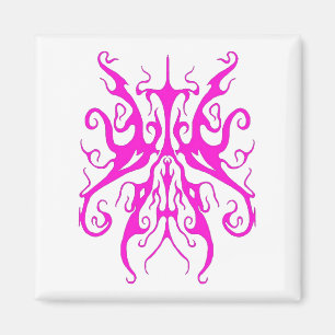Elegantes Tribal Tattoo Design - Rosa Magnet