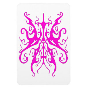 Elegantes Tribal Tattoo Design - Rosa Magnet