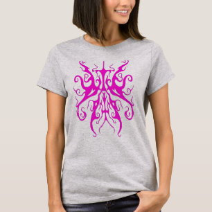 Elegantes Tribal Tattoo Design - Rosa T-Shirt