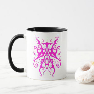 Elegantes Tribal Tattoo Design - Rosa Tasse