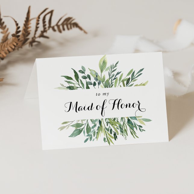 Elegantes Tropical Green Brautparty Vielen Dank Dankeskarte (Von Creator hochgeladen)