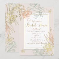 Elegantes tropisches botanisches Brautparty