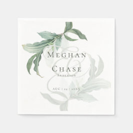 Elegantes tropisches Foliage Serviette