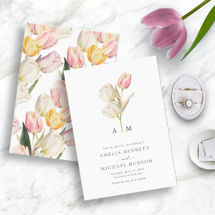 Elegantes Tulpen Save-the-Date Save The Date