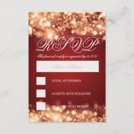 Elegantes UAWG Gold RSVP Karte