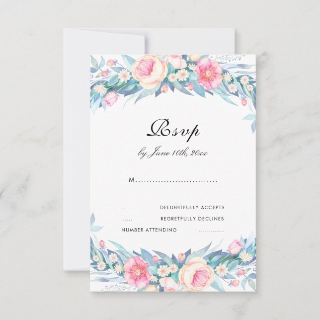 Elegantes UAWG RSVP Karte (Vorderseite)