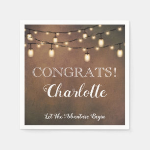 Elegantes Überraschungsruhestand Party Napkins Serviette