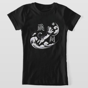 Elegantes Ukiyo-e-Katze-Fußball für japanische Kun T-Shirt