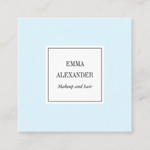 Elegantes unbedeutendes modisches blaues quadratische visitenkarte