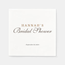 Elegantes und ästhetisches Golden & Silver Brautpa Serviette