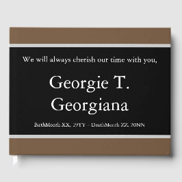 Elegantes und einfaches Gästebuch