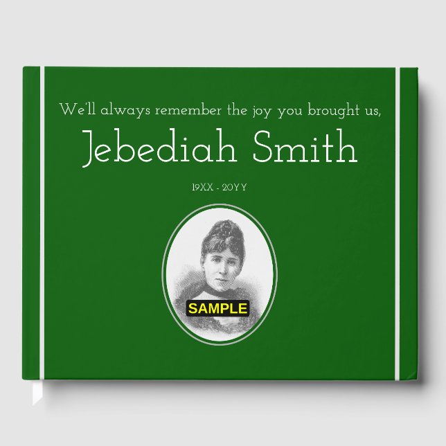 Elegantes und einfaches Gästebuch (Vorderseite)