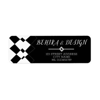 Elegantes und elegantes geometrisches Schwarz-Weiß