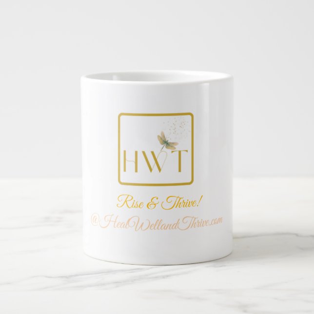 Elegantes und inspirierendes Jumbo Java Jumbo-Tasse (Vorderseite)