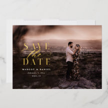 Elegantes und klassisches Foto Save the Date