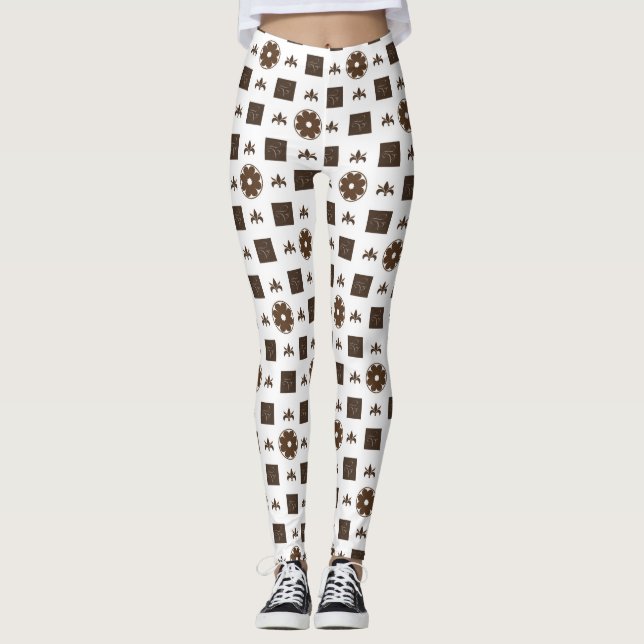 Elegantes und klassisches Muster Leggings (Vorderseite)
