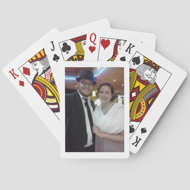 Elegantes und Künstlerisches Niedliches Coupé-Desi Spielkarten (Rückseite)