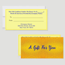 Elegantes und luxuriöses Goldenes Geschenk