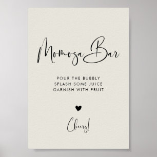 Elegantes und modernes Bar "Grüne Momosa" Poster