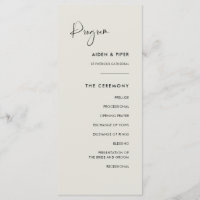 Elegantes und modernes Hochzeitsprogramm "Light sa